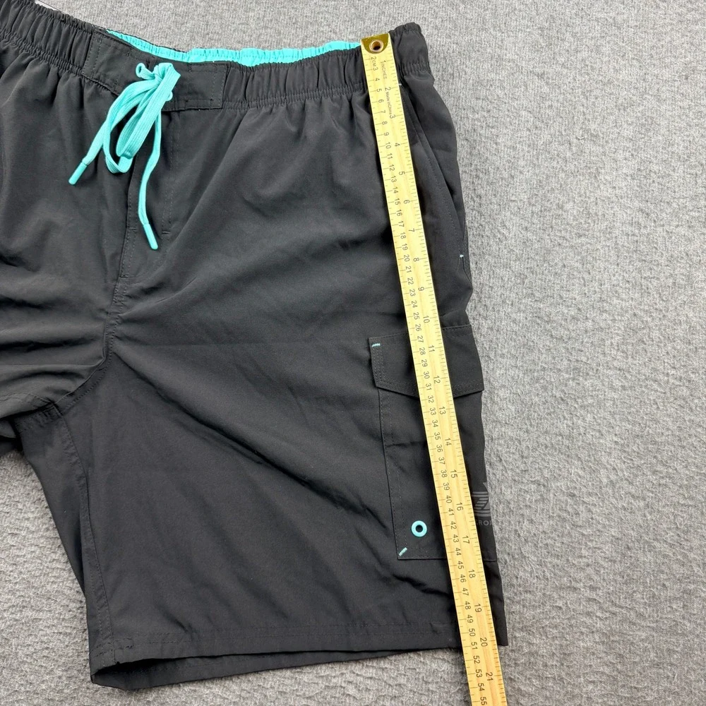 ZeroXposur Swim Shorts Men's XXL Black‎ Cargo Stretch UPF 50+ P88480S